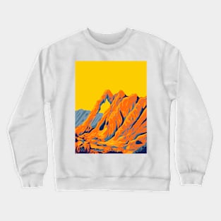 Valley of Fire State Park with Red Sandstone Formations the Aztec Sandstone Overton Nevada USA WPA Poster Art Crewneck Sweatshirt